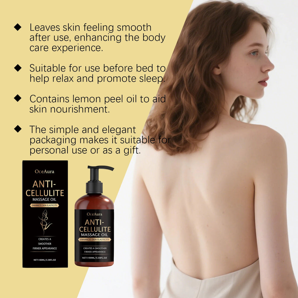 Body Massage Oil with Lemon Grapefruit Peel Oil Moisturizing Soothing Non Greasy for Dry Skin Muscle Relief Full Body Hydration