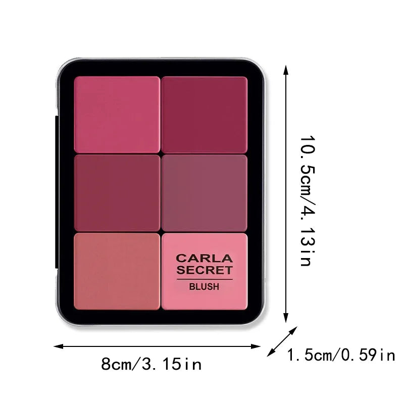 12 Colors Waterproof Matte Blush Palette Medium Buildable Coverage Long-Lasting Natural Finish Light and Breathable