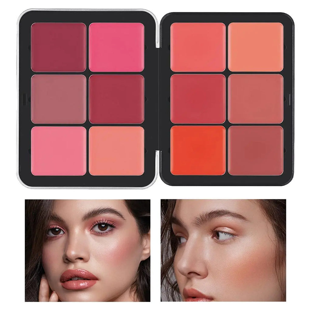 12 Colors Waterproof Matte Blush Palette Medium Buildable Coverage Long-Lasting Natural Finish Light and Breathable